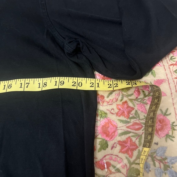 Theory Womans 1/4 Button Up Black Long Sleeves Size Large Preppy - Picture 9 of 12